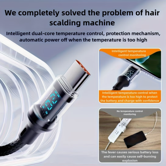 3.3ft Braided USB-C to USB-C Fast Charging Cable