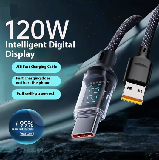 3.3ft Braided USB-C to USB-C Fast Charging Cable