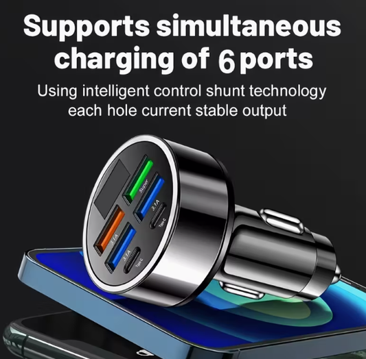 6-in-1 Car Fast Charger