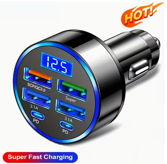 6-in-1 Car Fast Charger