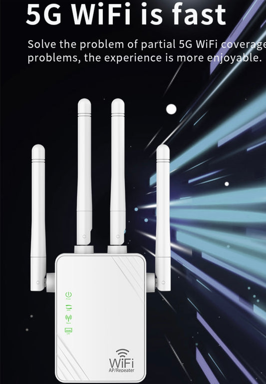 1200Mbps Dual-Band WiFi Range Extender
