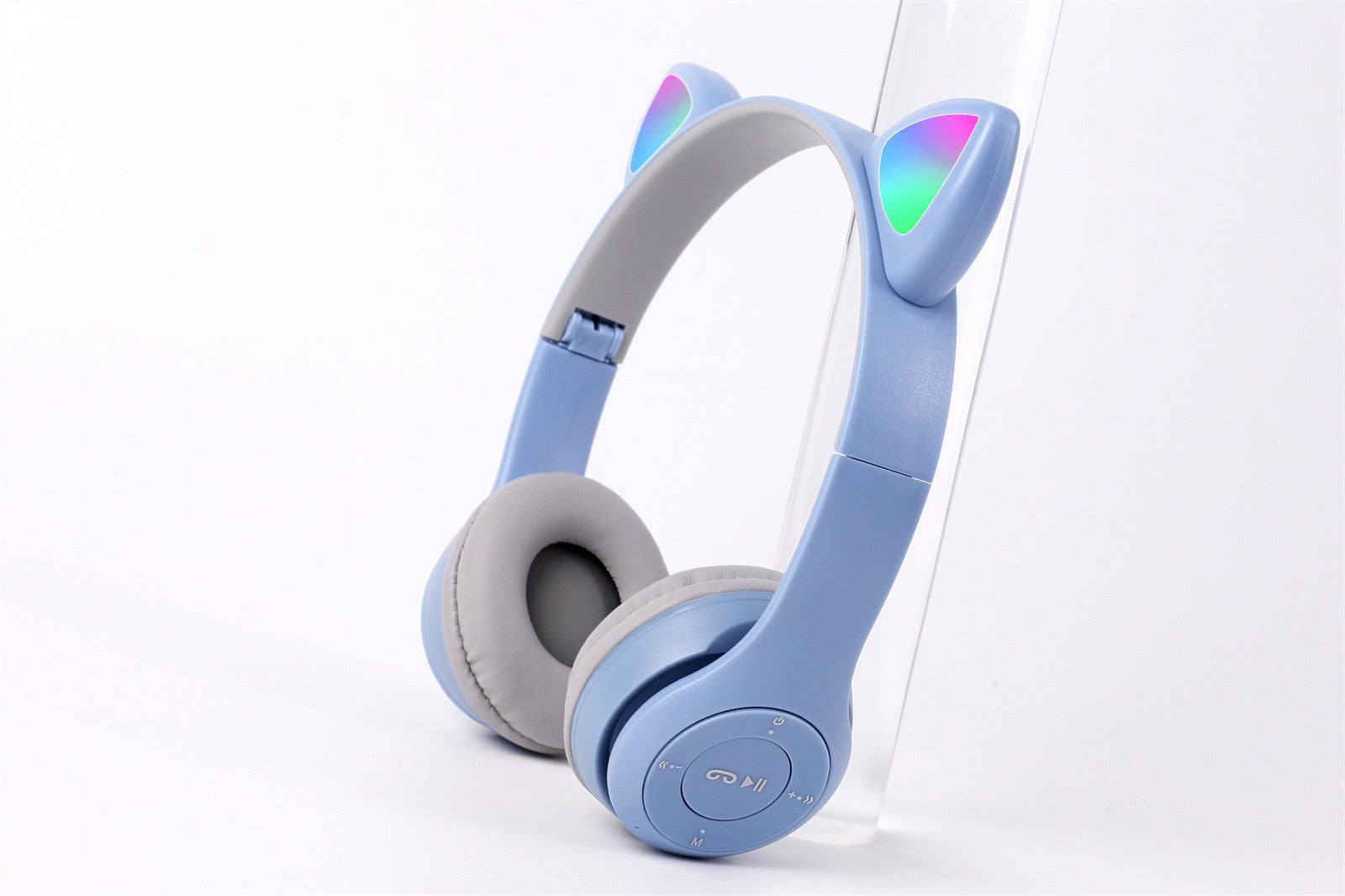 Anime Cartoon Cat Ear Wireless LED Headphones