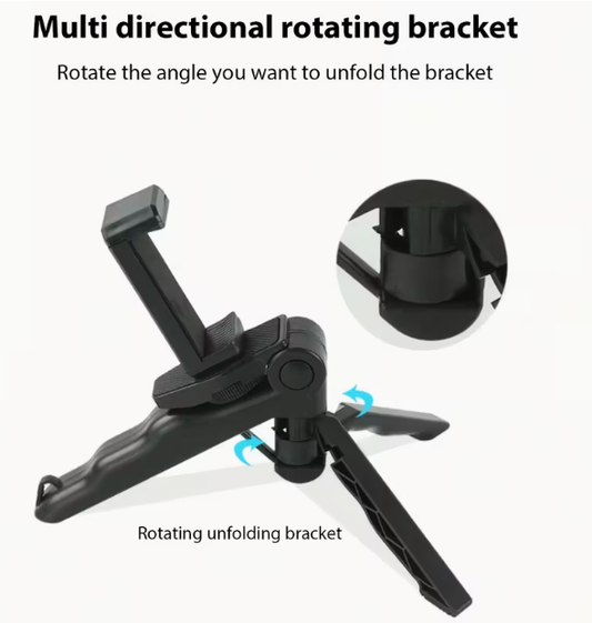 Portable 360° Anti-Shake Phone Tripod Mount