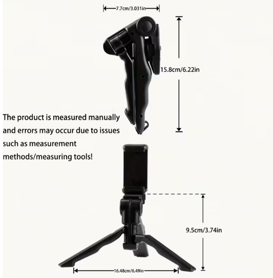 Portable 360° Anti-Shake Phone Tripod Mount