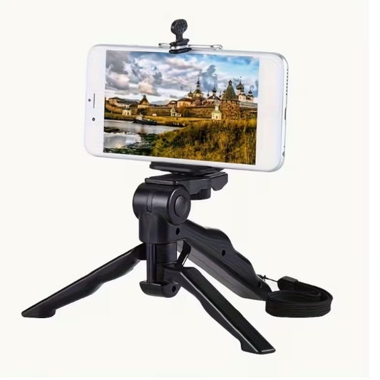 Portable 360° Anti-Shake Phone Tripod Mount