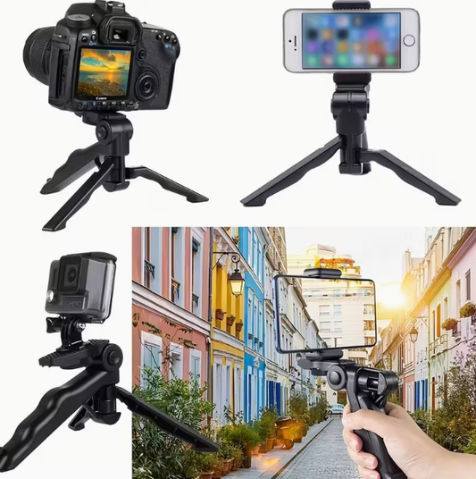 Portable 360° Anti-Shake Phone Tripod Mount