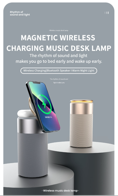 3-in-1 Portable Bluetooth Speaker