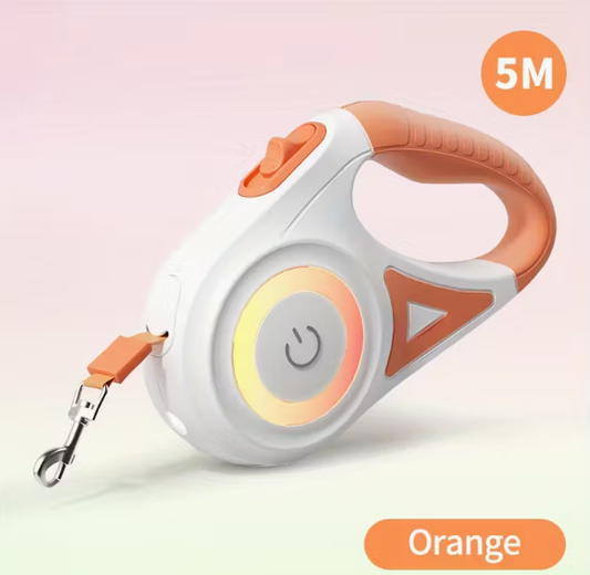 16ft Retractable Dog Leash with LED Flashlight