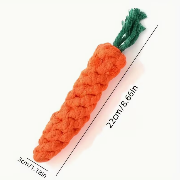 All Breed Sizes Carrot-Shaped Dog Toy