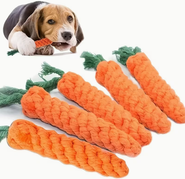 All Breed Sizes Carrot-Shaped Dog Toy