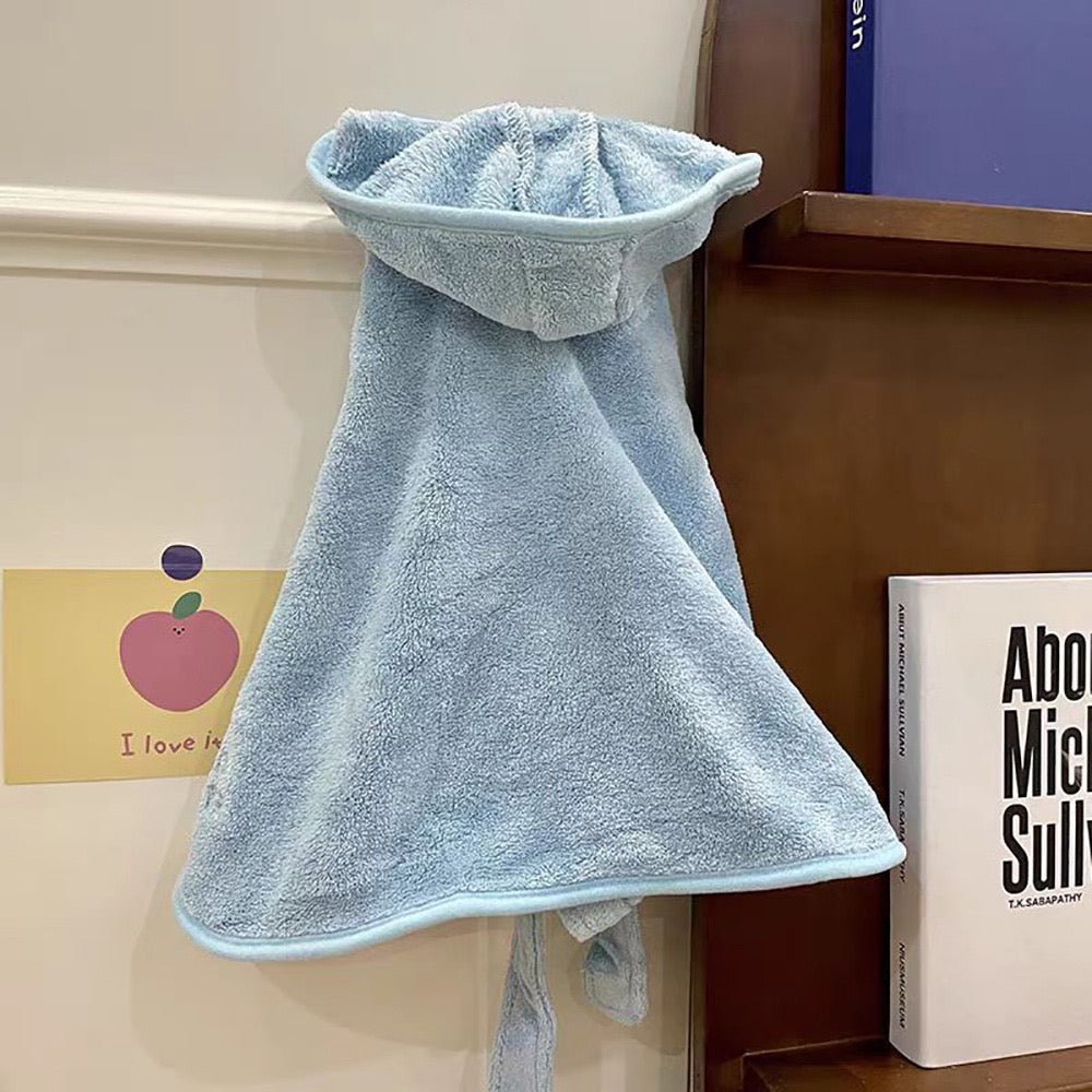 Soft Absorbent Quick-Dry Pet Bath Towel Robe