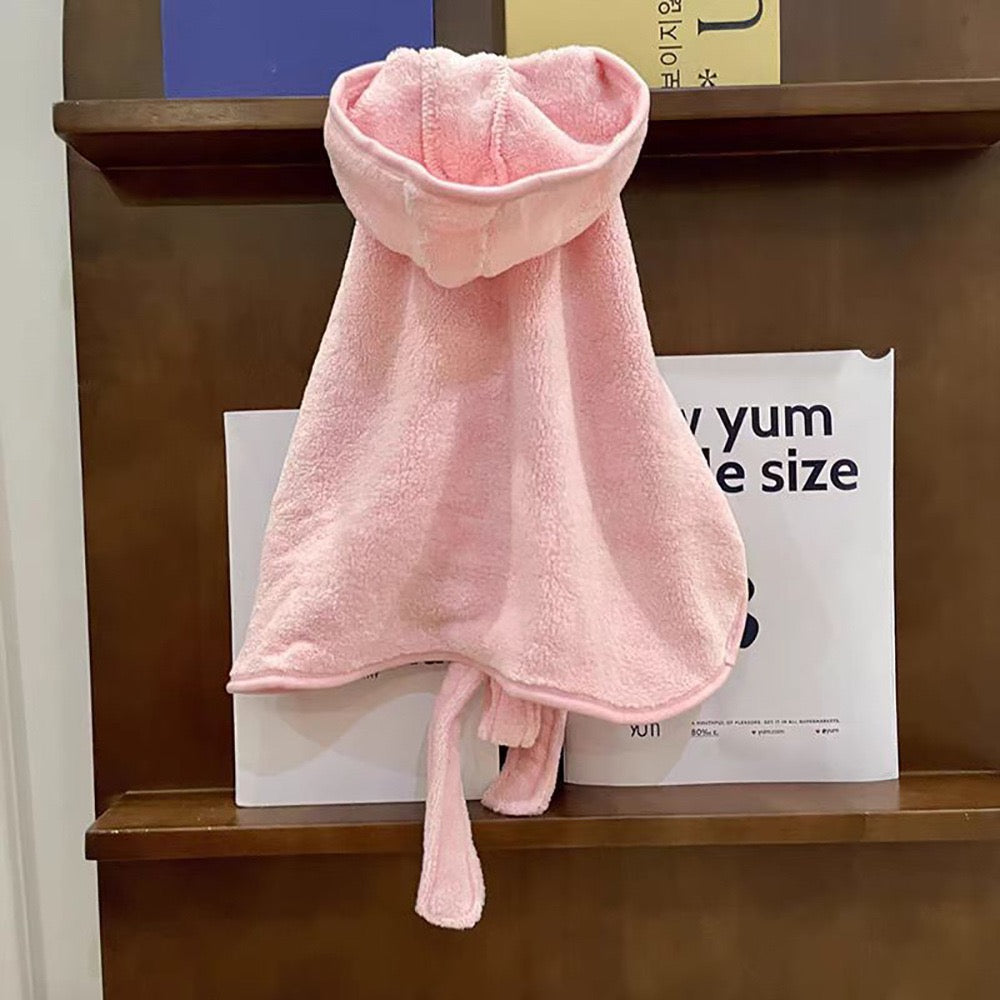Soft Absorbent Quick-Dry Pet Bath Towel Robe