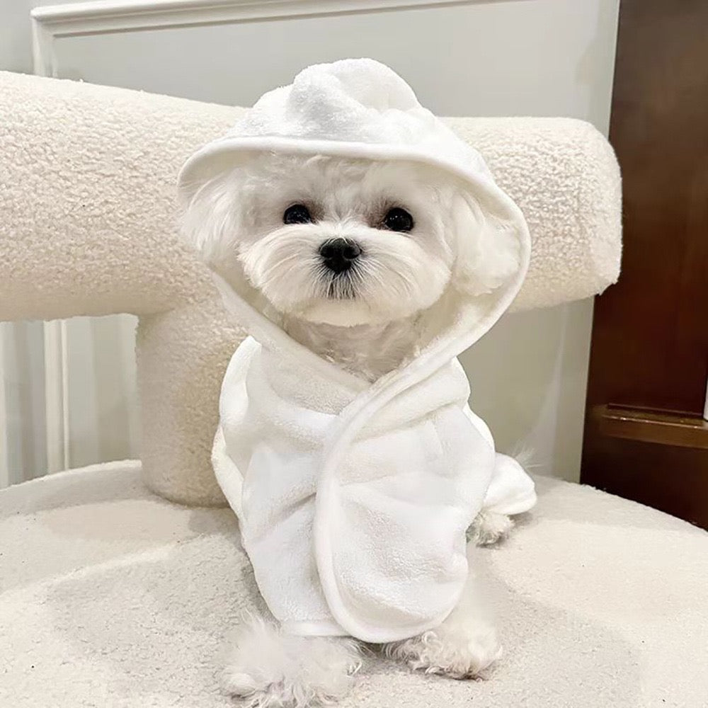 Soft Absorbent Quick-Dry Pet Bath Towel Robe