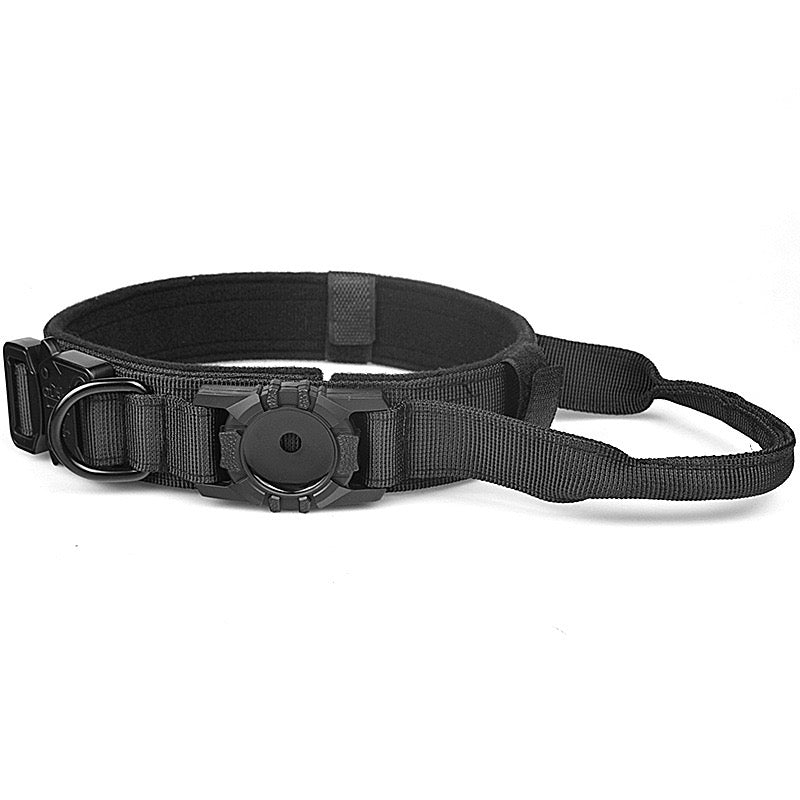 Tactical Nylon Dog Collar with GPS Holder