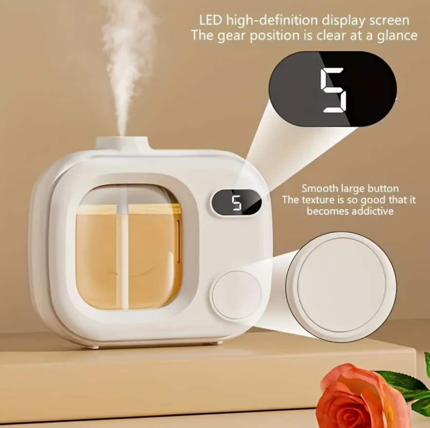 Smart Aroma Diffuser with Adjustable Settings & USB Rechargeable Design
