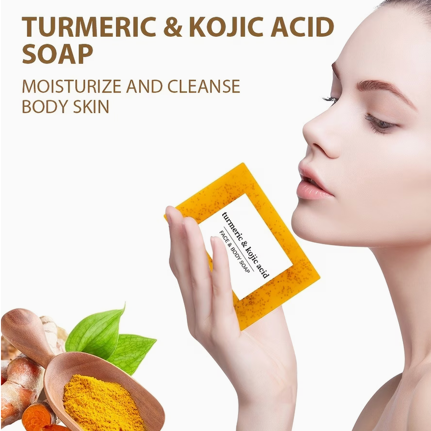 Turmeric Soap Bar for Face & Hands