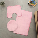 3pcs Plush Bathroom Rug Set – Non-Slip & Warm