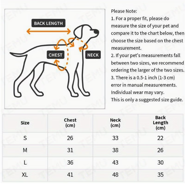 Transparent Waterproof Dog Raincoat