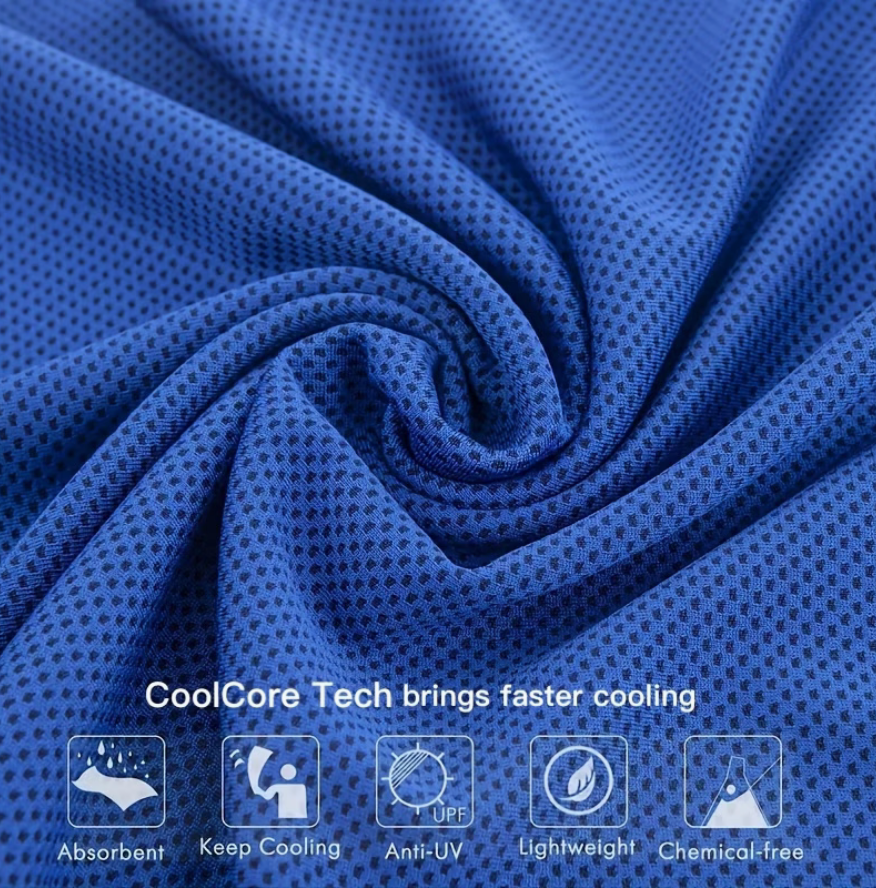 Quick-Dry Cooling Sports Towel with Cold Core Technology