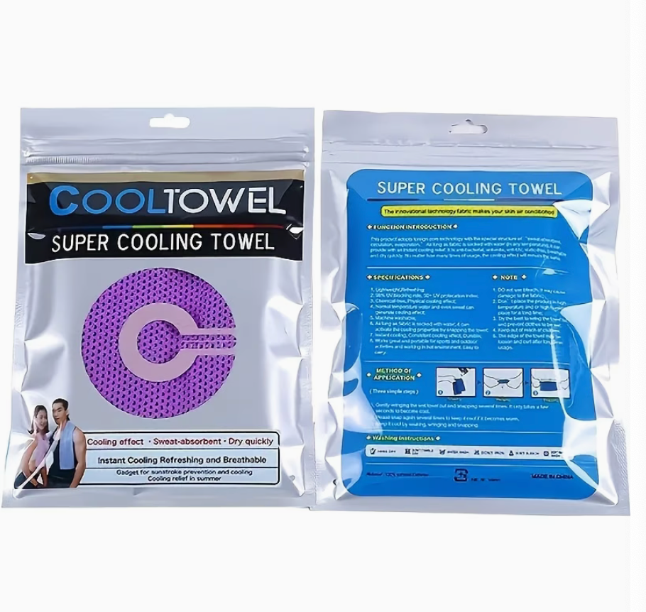 Quick-Dry Cooling Sports Towel with Cold Core Technology