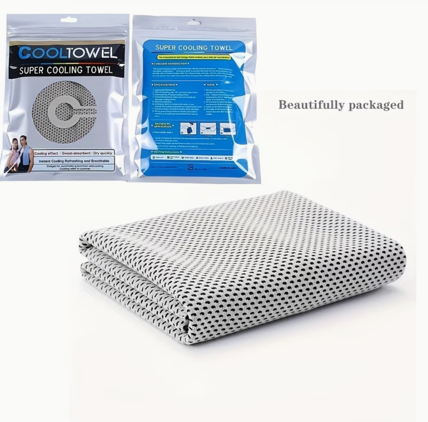 Quick-Dry Cooling Sports Towel with Cold Core Technology