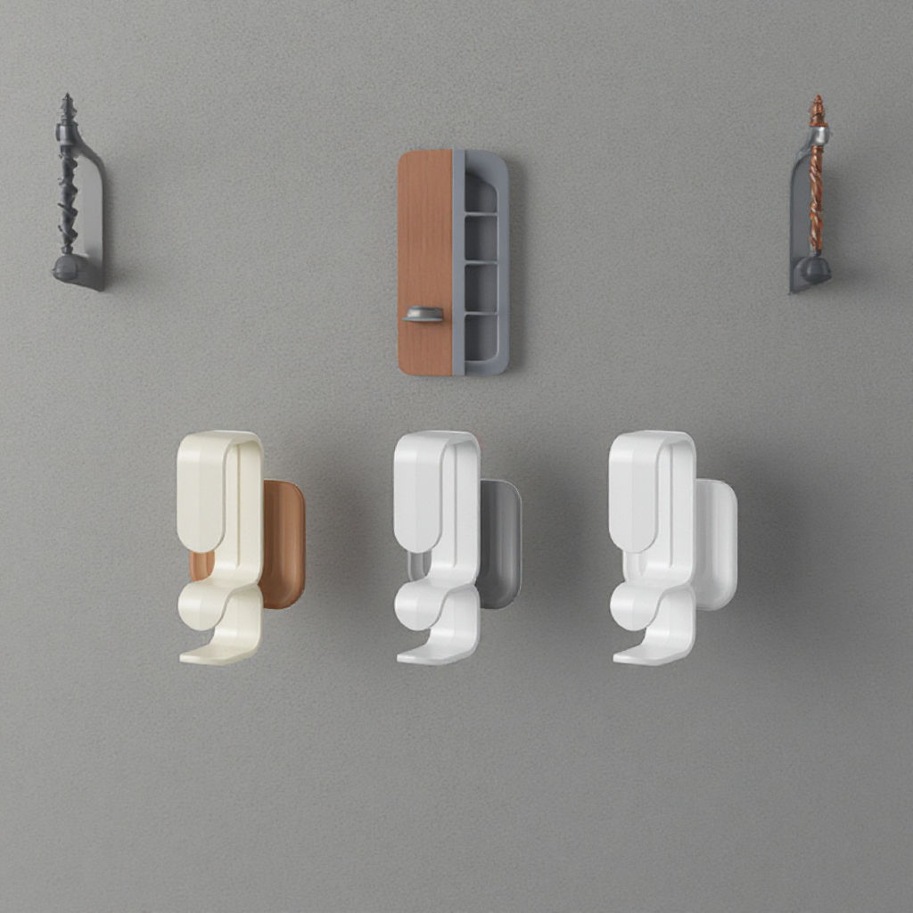 Cream-Style Punch-Free Basin Hook