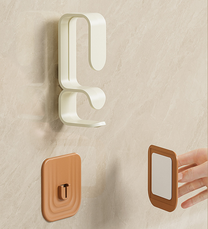Cream-Style Punch-Free Basin Hook