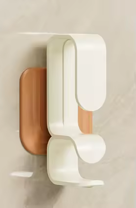 Cream-Style Punch-Free Basin Hook