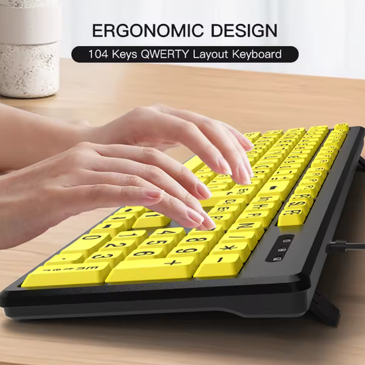 Large Print Full-Size USB Keyboard