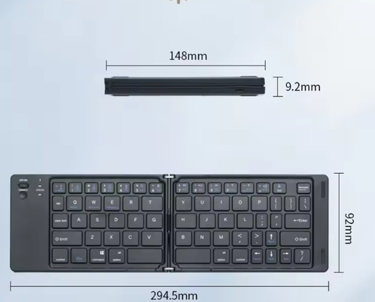 Portable Slim Folding Bluetooth Keyboard