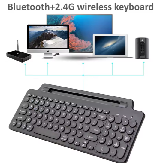 2.4G + Bluetooth Wireless Keyboard with Touchpad & Numeric Keypad