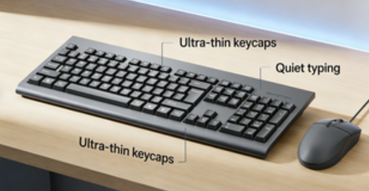 Amazon Basics Wired Keyboard and Mouse Bundle