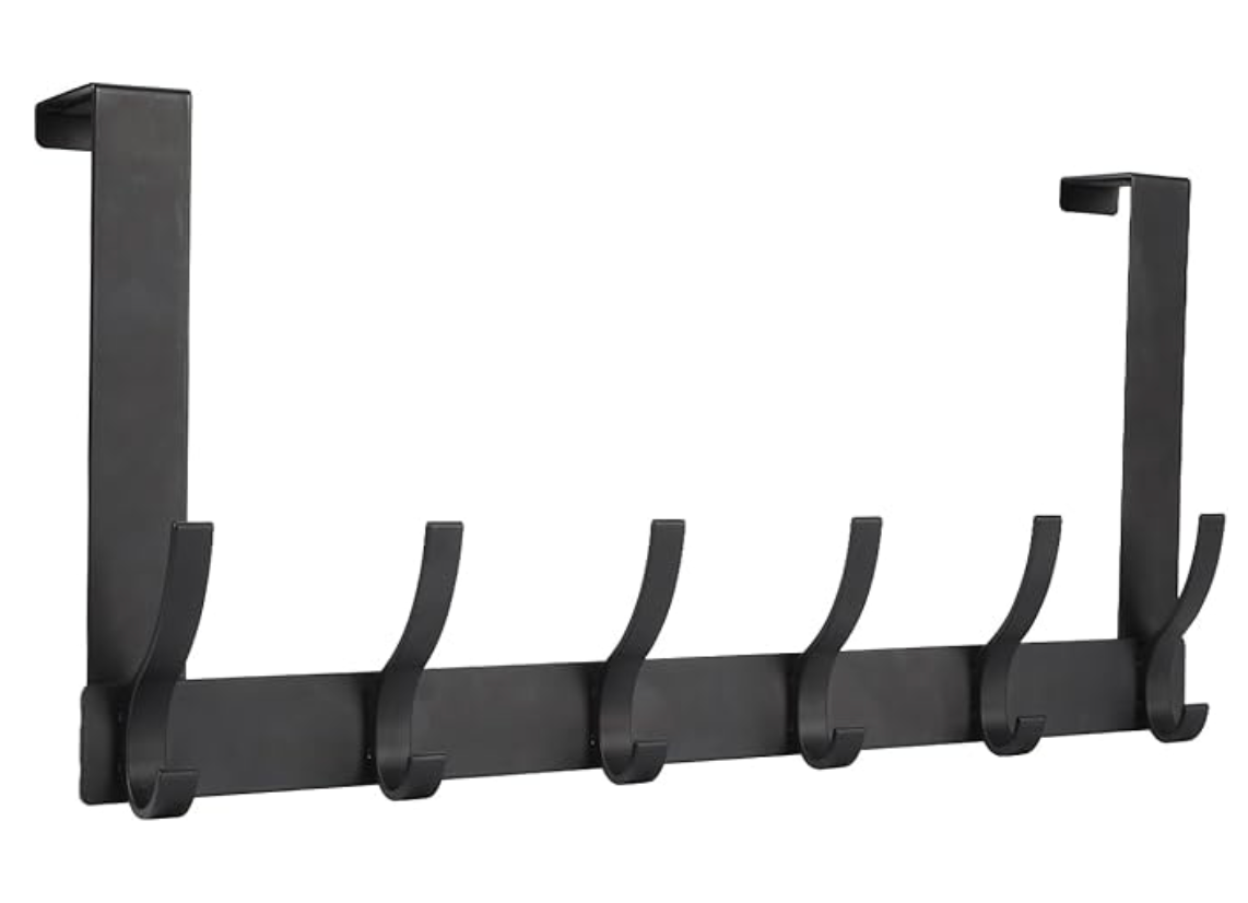 6-Hook Over-the-Door Rack