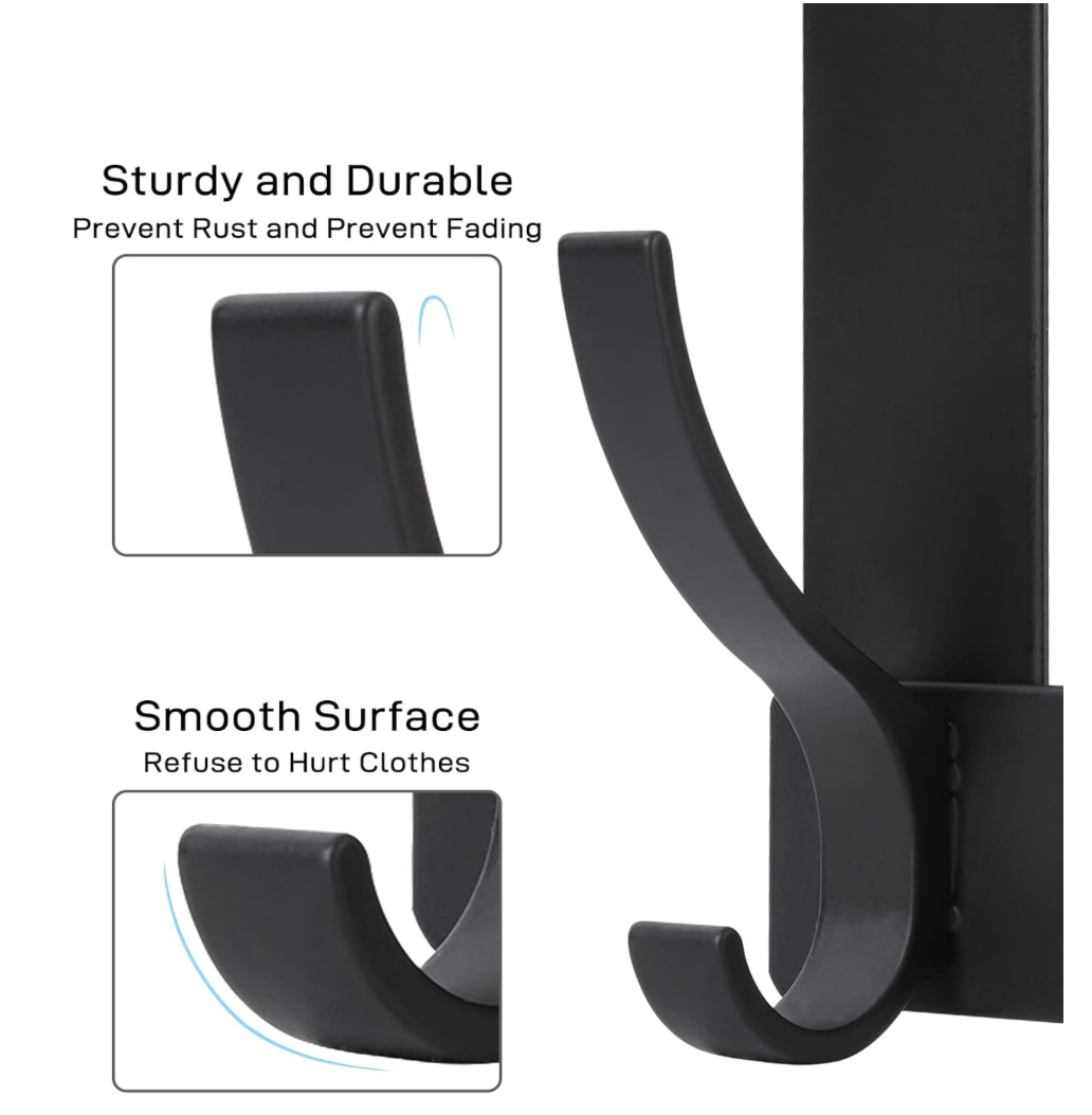 6-Hook Over-the-Door Rack