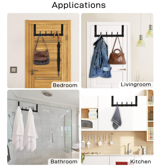 6-Hook Over-the-Door Rack