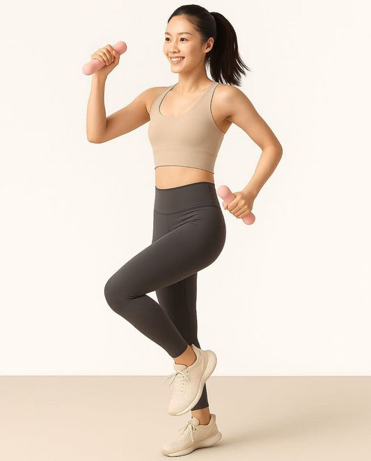 Portable Women's Solid Silicone Dumbbells