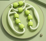 9-Wheel Foam Roller for Muscle Massage