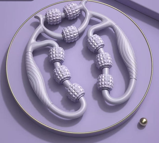 9-Wheel Foam Roller for Muscle Massage