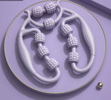 9-Wheel Foam Roller for Muscle Massage