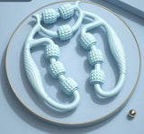 9-Wheel Foam Roller for Muscle Massage