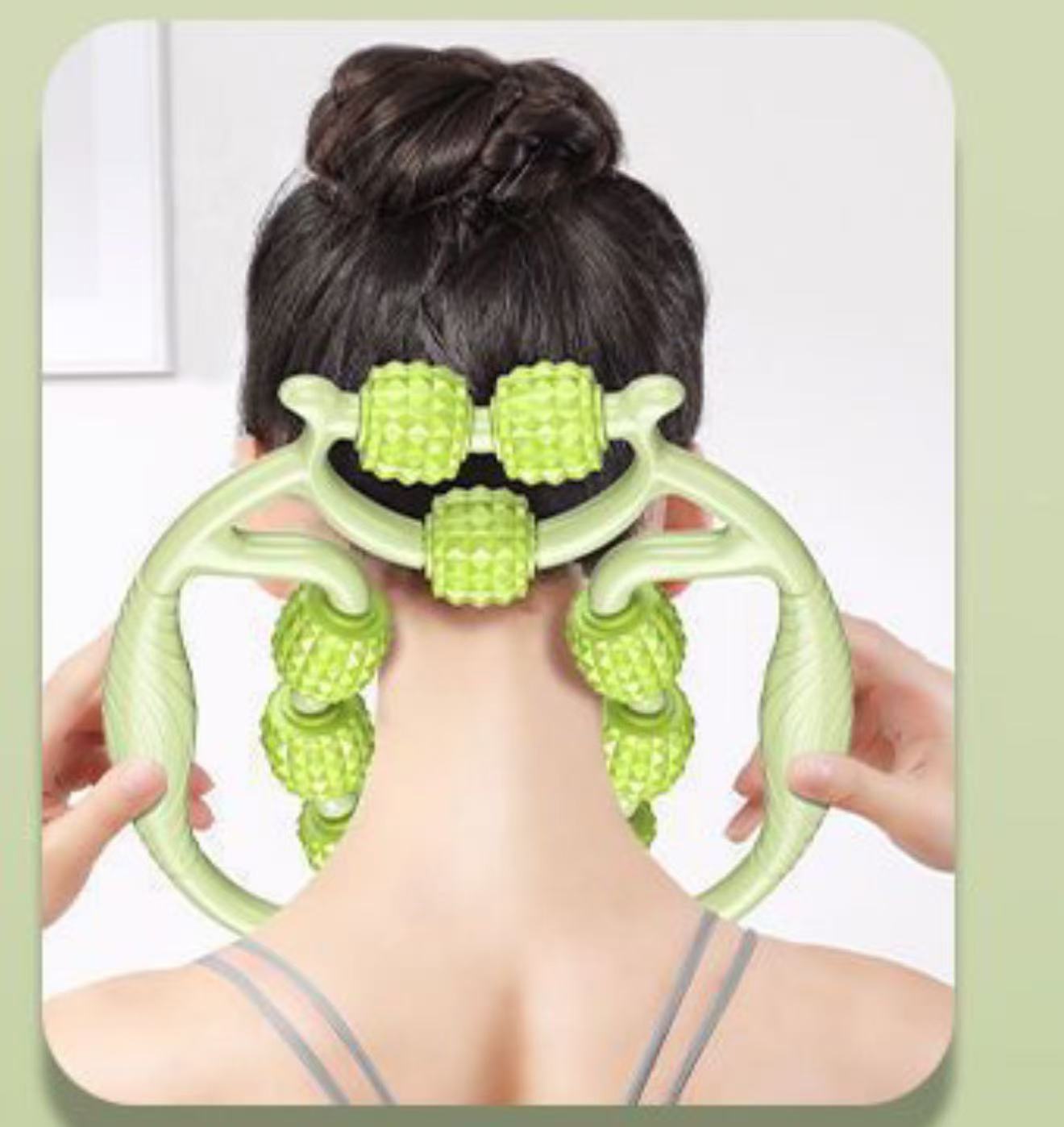 9-Wheel Foam Roller for Muscle Massage