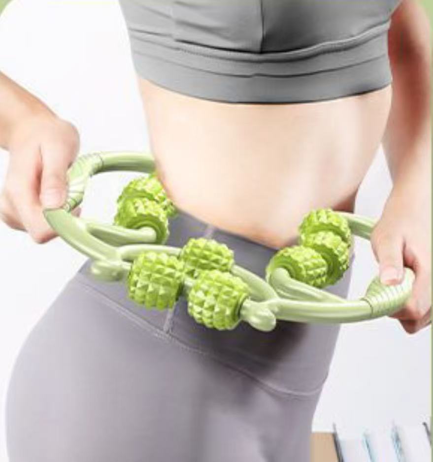 9-Wheel Foam Roller for Muscle Massage