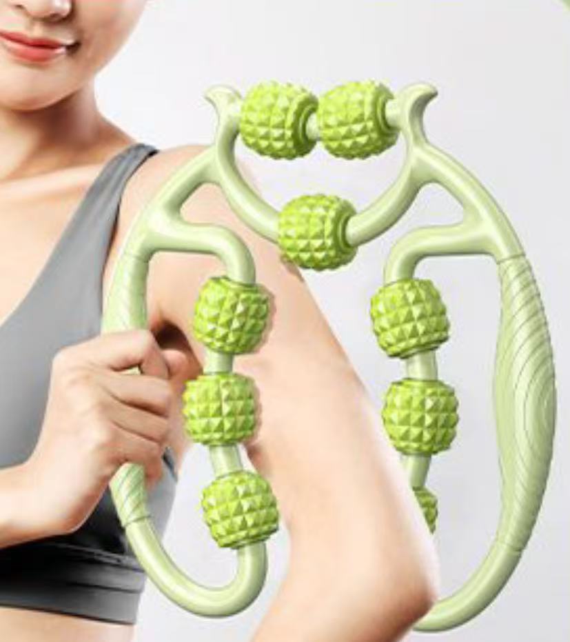9-Wheel Foam Roller for Muscle Massage