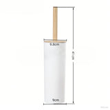 Modern White Bamboo Toilet Brush