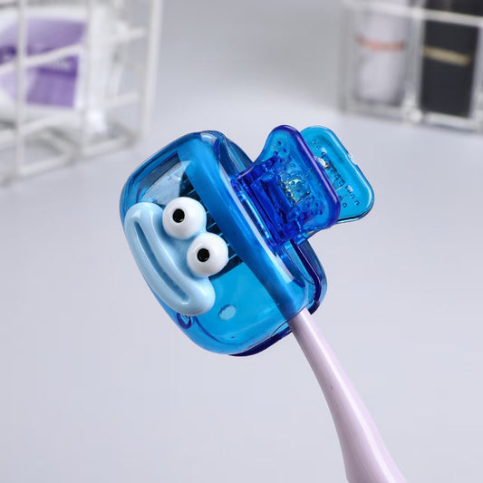 4-Pack Cute Joyful Face Toothbrush Covers