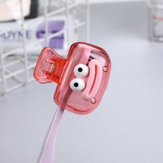 4-Pack Cute Joyful Face Toothbrush Covers