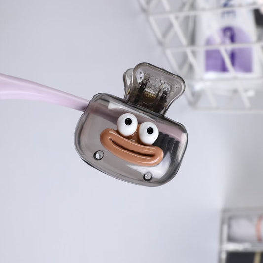 4-Pack Cute Joyful Face Toothbrush Covers