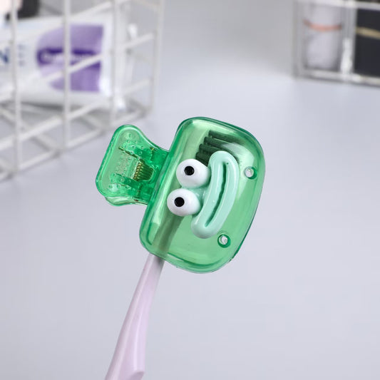4-Pack Cute Joyful Face Toothbrush Covers