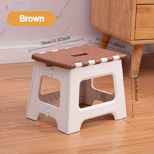 Stylish White Folding Step Stool