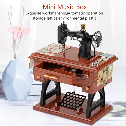 Vintage Sewing Music Box